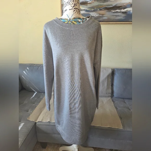NWOT GAP Sweatshirt Dress - Gray - Size S - Picture 2 of 4